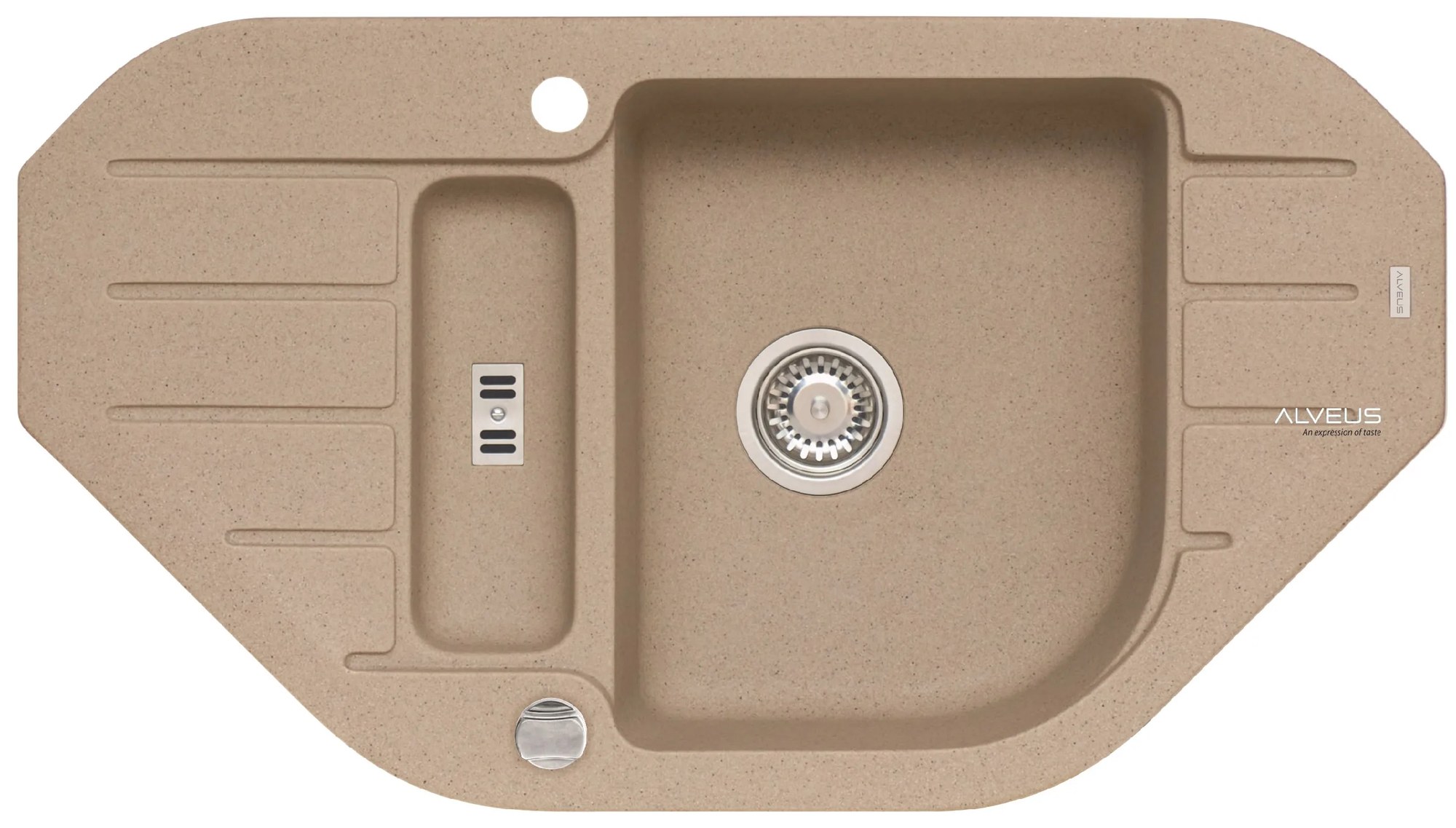 ALVEUS CZ NIAGARA 60 G-55 béžová (900x500mm)+ pop- up sifon F