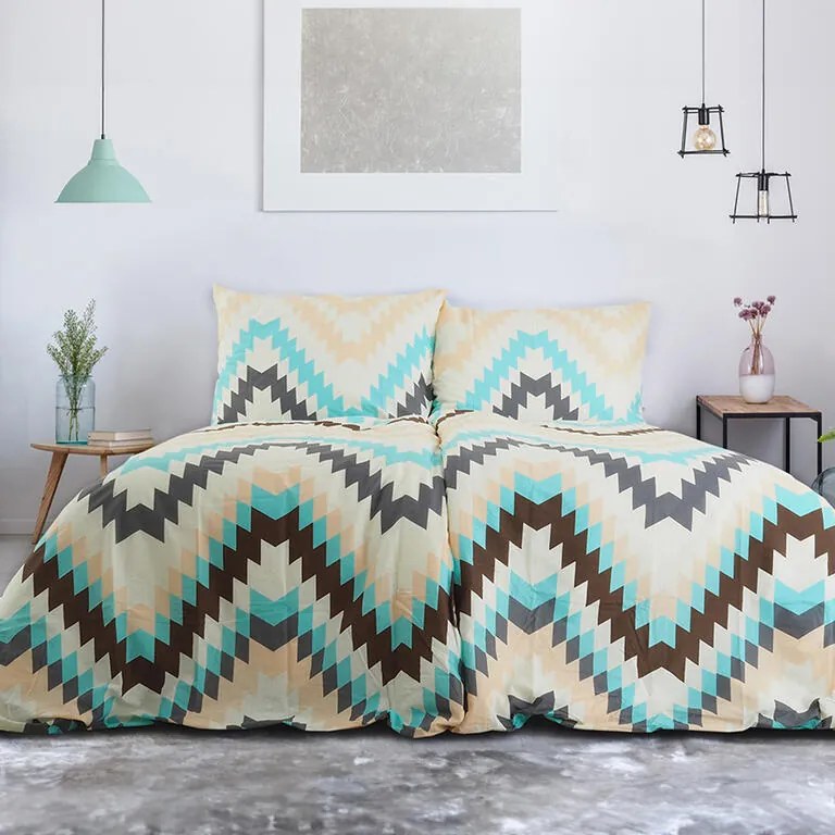 Krepové posteľné obliečky DIAGRAM jednolôžko