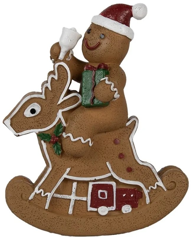 Vianočné dekorácie Perníček na hojdacom jelinku Gingerbread - 11*5*12 cm