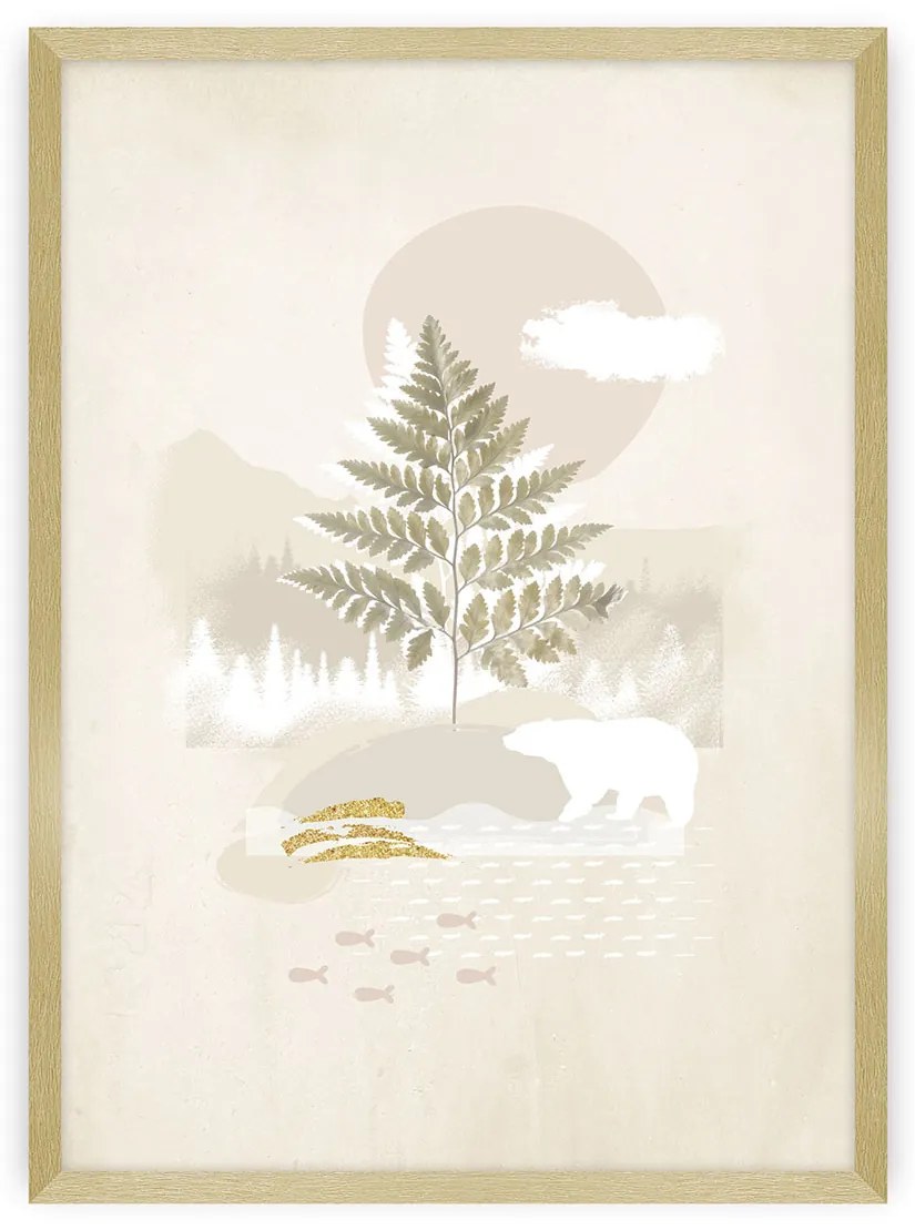 Plagát Beige Abstarct II