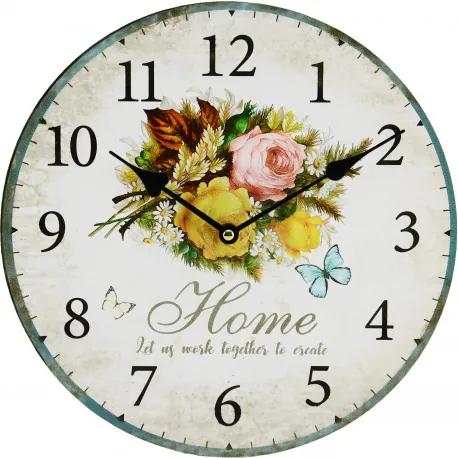 Drevené nástenné hodiny 30x30 BLH30070