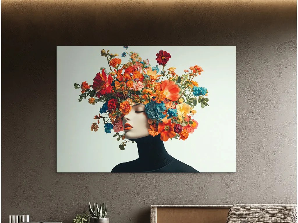 drevko | Obraz na stenu Kvetinová frizúra