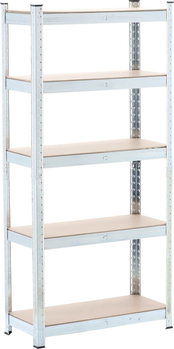 5-ÚROVŇOVÁ REGÁLOVÁ SKRÍŇ 150 x 70 x 30 CM NOSNOSŤ POLICE: 150 KG *7378