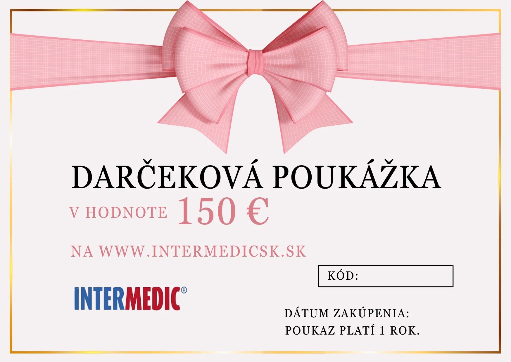 Darčeková poukážka v hodnote 150 € – luxusný darček pre vašich blízkych