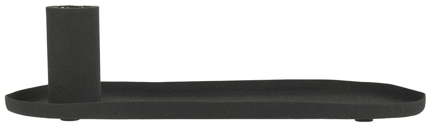 IB Laursen Čierny kovový svietnik CANDLE HOLDER