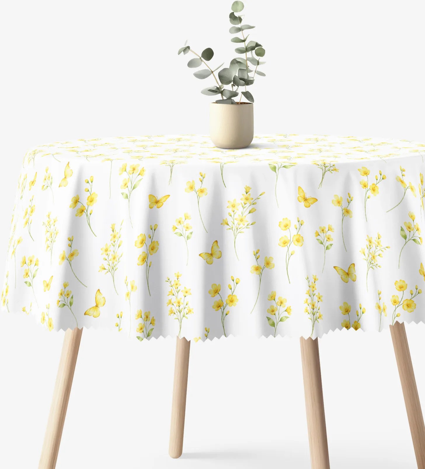 Goldea okrúhly teflónový obrus - žltá lúka Ø 150 cm