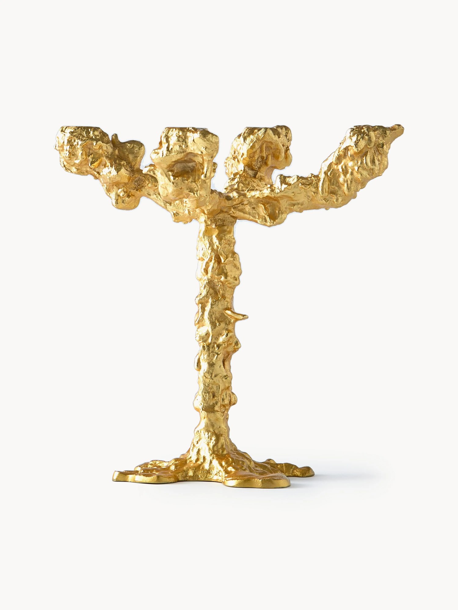 Ručne vyrobený kovový svietnik Drip