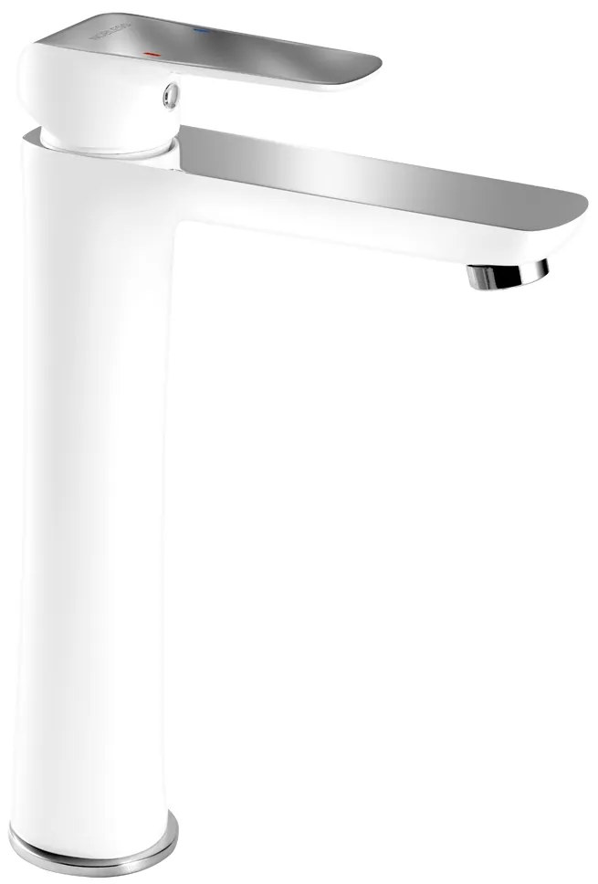 Novaservis Nobless Tina, umývadlová batéria s výpusťou, biela/chrómová, 38503,1