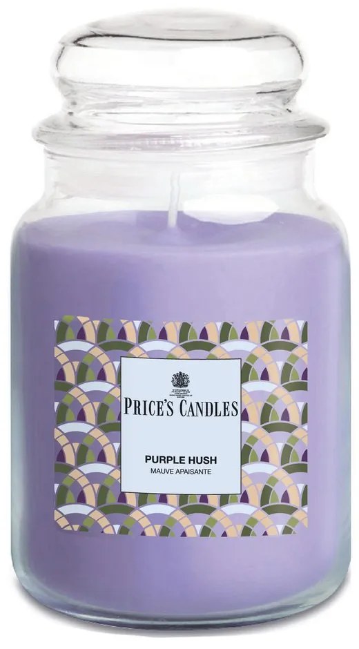 Price´s Price's MAXI vonná svíčka ve skle Purple Hush - hoření 130h