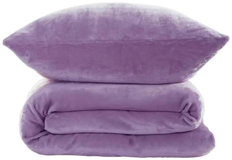 Posteľné obliečky z mikroplyšu fialové
