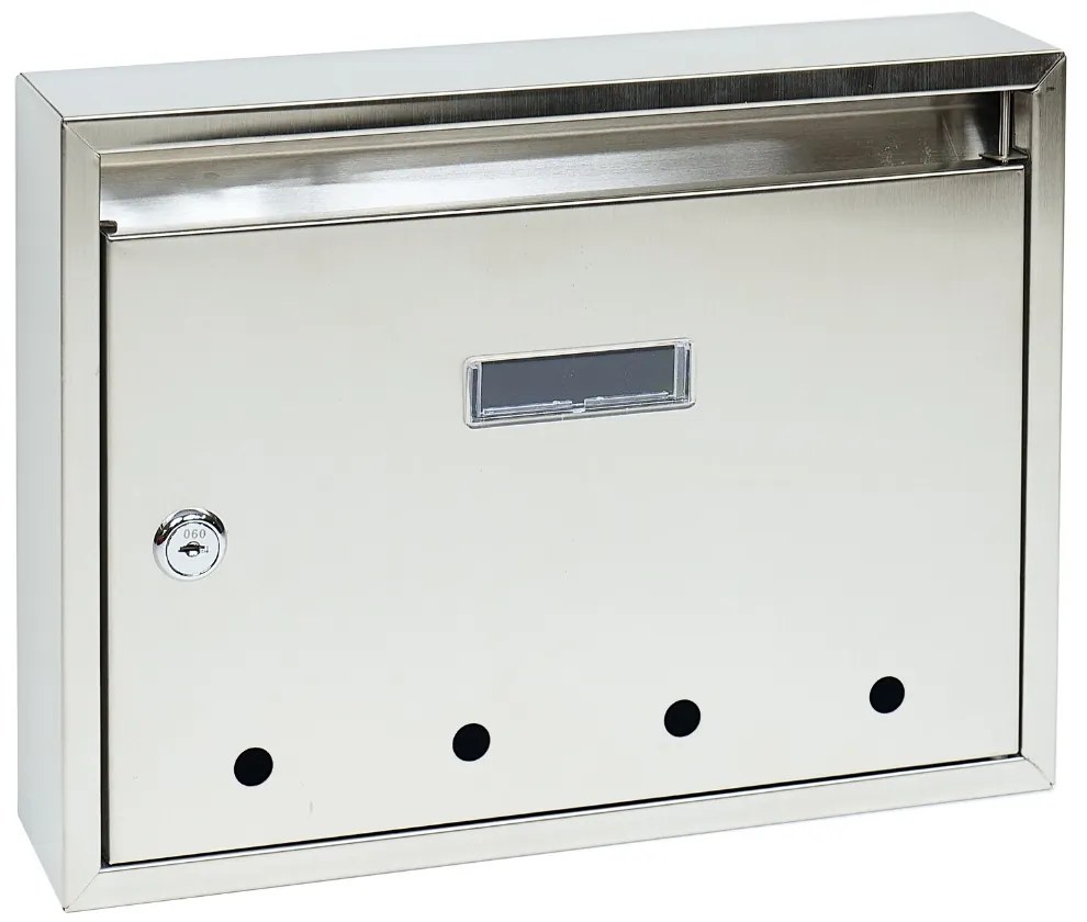 Poštová schránka BK 24, s otvormi, nerez Poštová schránka BK 24, s otvormi, nerez