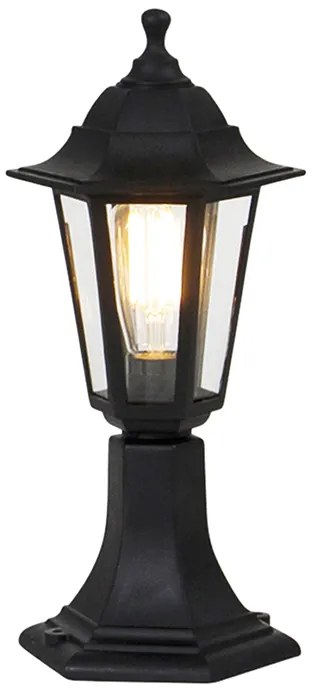 Klasická vonkajšia stojaca lampa čierna 42,2 cm IP44 - New Haven