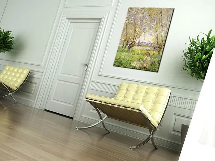 Obraz na plátne DIEVČA POD VŔBOU – Claude Monet  | rôzne rozmery