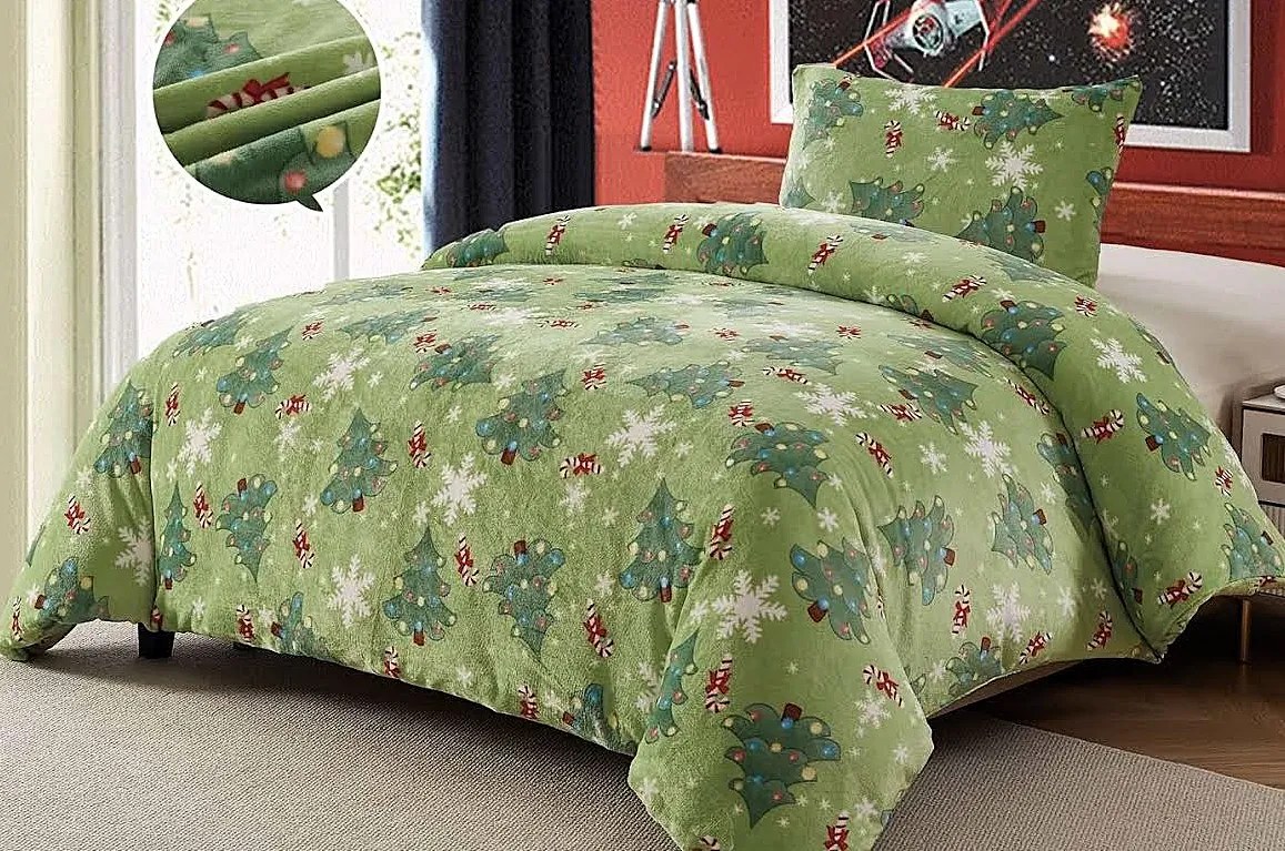 Obliečky Christmas 3 MikroFlanel 70x90 140x200 cm