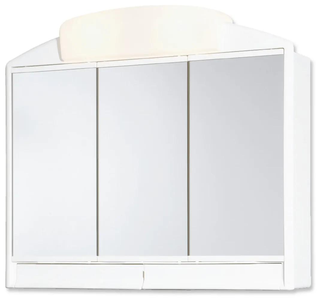 Zrkadlová skrinka s osvetlením Jokey 51x59 cm plast biela RANO