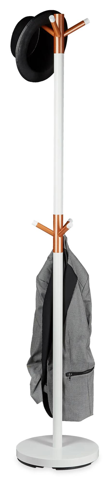 Vešiak na kabáty biely, RD1244, 175cm
