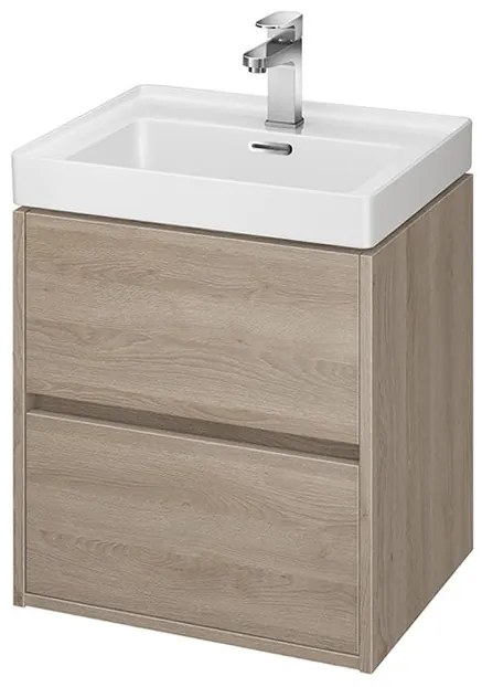 Cersanit Crea, závesná skrinka pod umývadlo 50cm, dub, S924-007