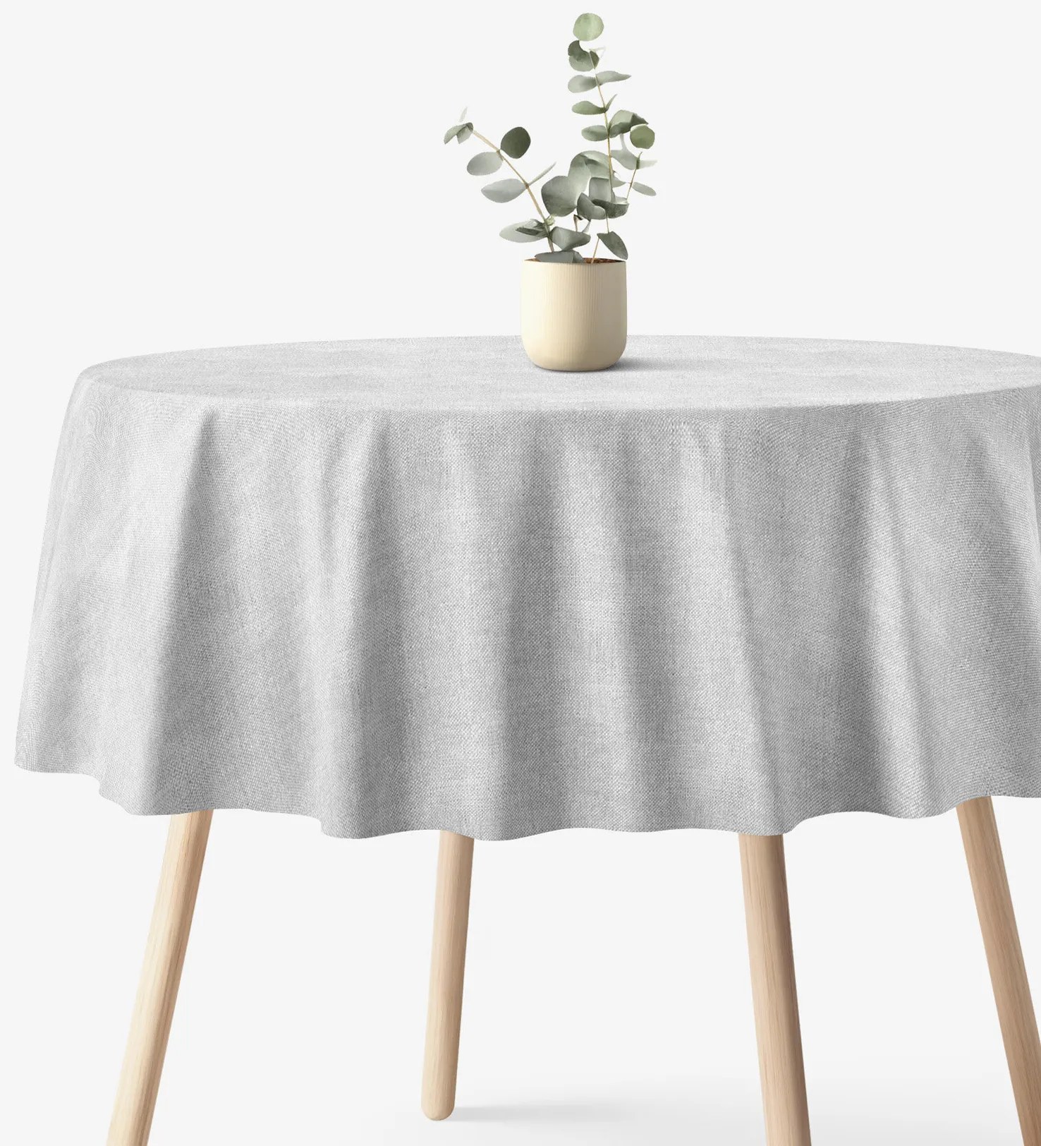 Goldea okrúhly obrus malaga - sivý Ø 240 cm