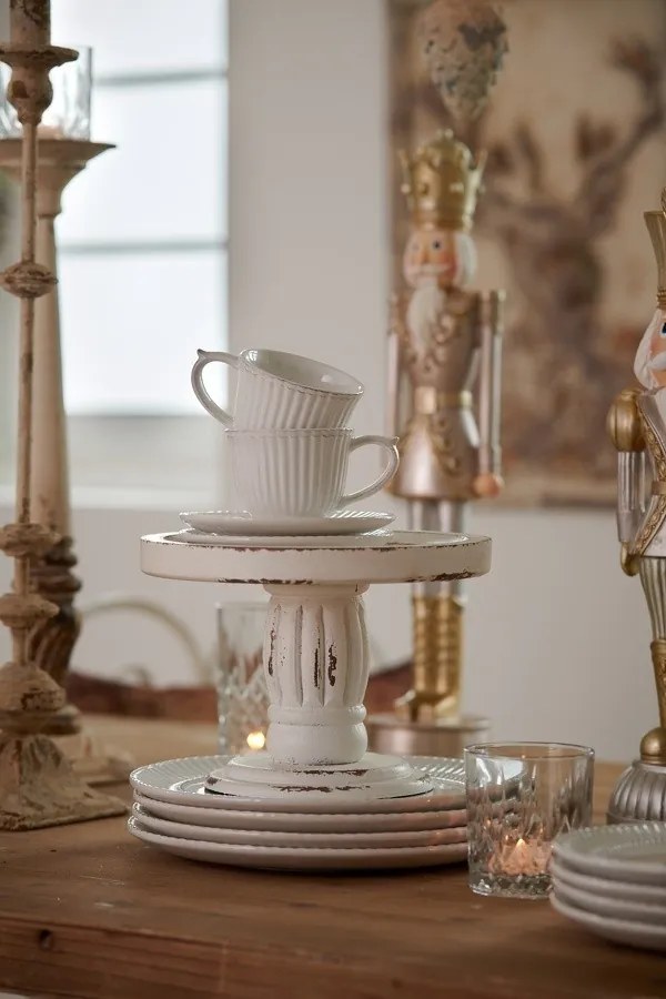 Krémová šálka s tanierikom Pure Line - Ø 15*8 cm / 0.12L