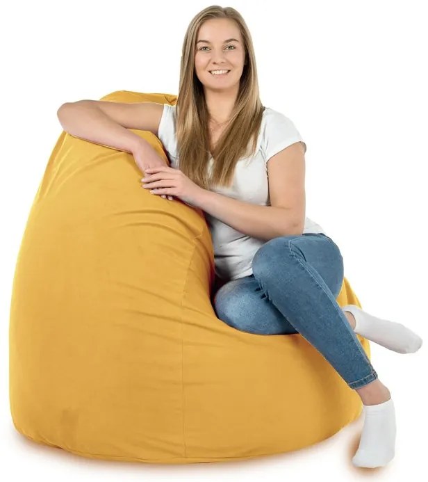 INTERMEDIC SK Sedací vak Bag Sako XXL Plyš Farba: 5. Žltý