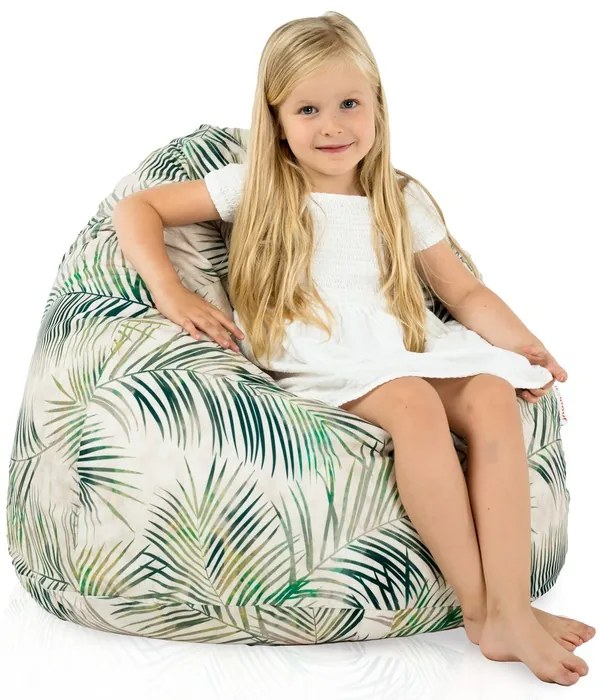 INTERMEDIC Sedací vak BAG Sako Design Botanic – 300 L, polyester, motív listy Veľkosť: L