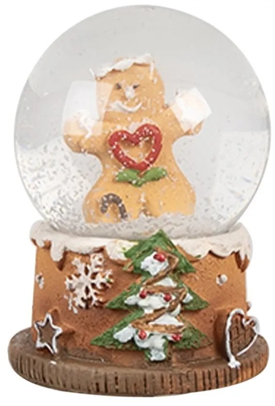 Vianočné snežítko s perníčkom - Ø 5*6 cm