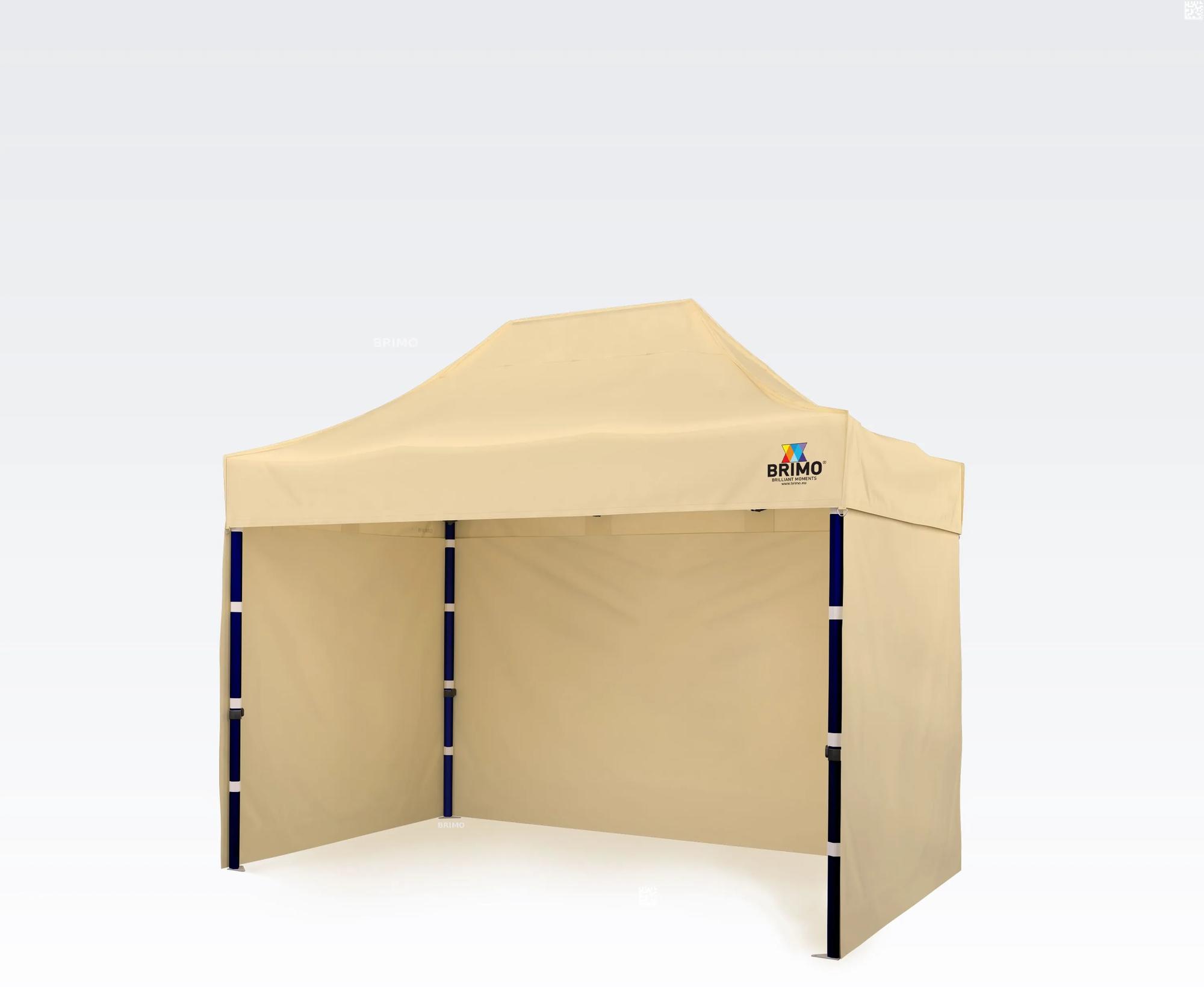 BRIMO Rozkladacie stánky 2x3m - s 3 stenami - Béžová 21