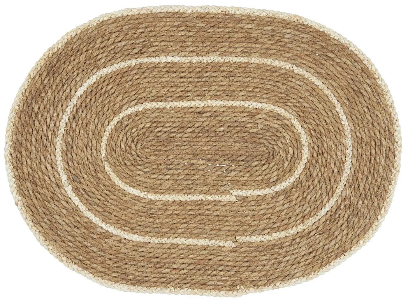 Ib Laursen Rohožka z morskej trávy Cream Stripes