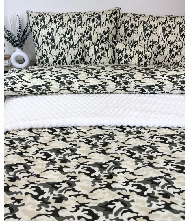 INTERMEDIC SK Bavlnené obliečky Army – maskáčový vzor zo 100 % bavlny