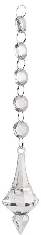 Závesná ozdoba sklenené kryštály - 4*23 cm