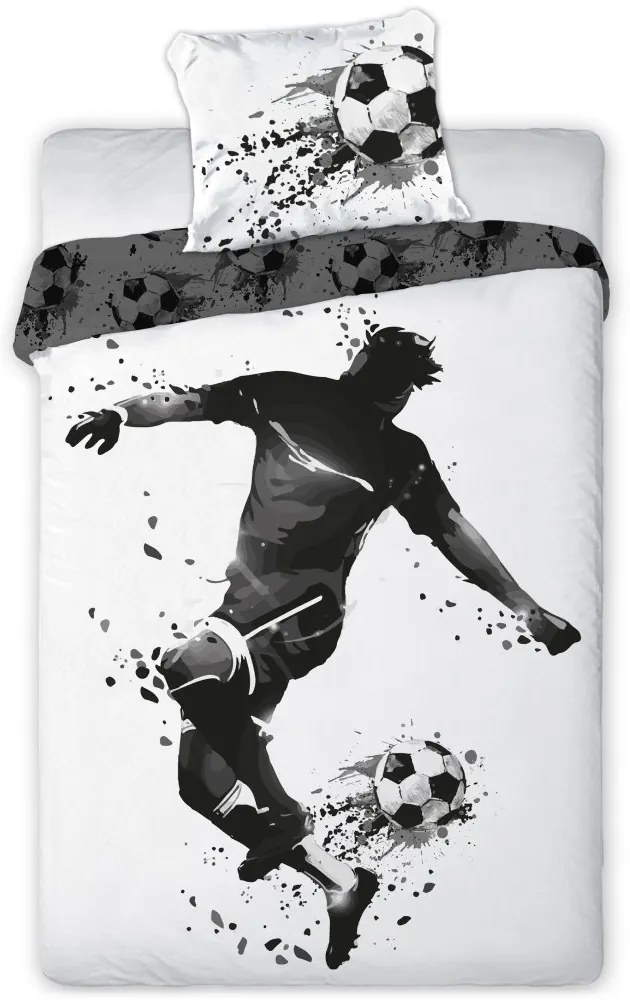 Bavlnené posteľné obliečky Futbalista - 100% bavlna - 140 x 200 cm + 70 x 90 cm