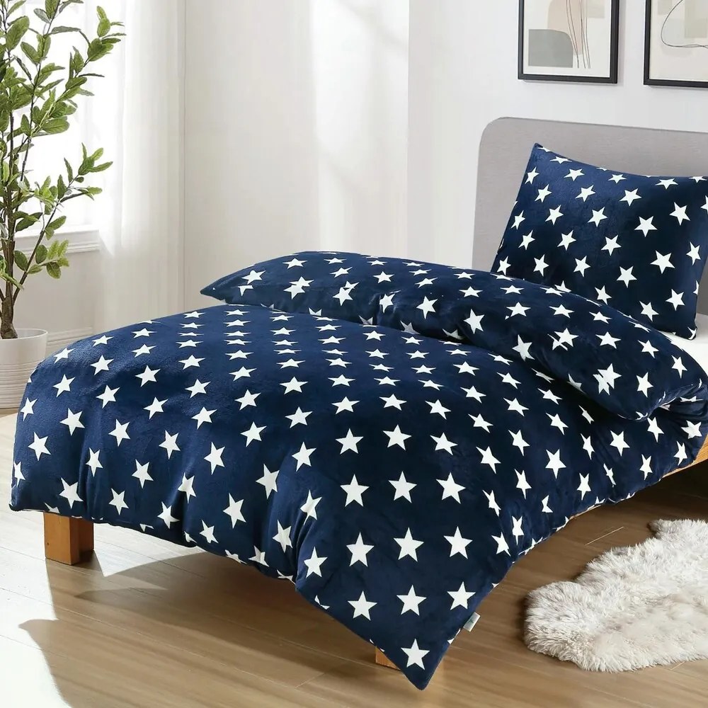 Jemné mikroplyš obliečky Homa DEBORAH US STAR 140x200 cm