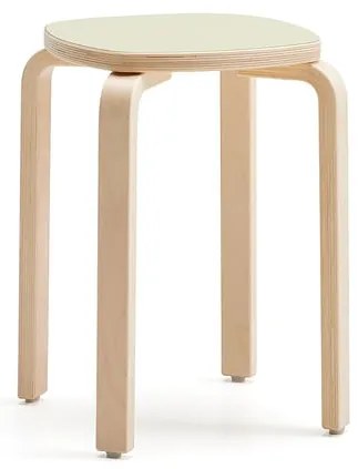 Detská stolička VIDE, laminát - zelená, výška 460 mm