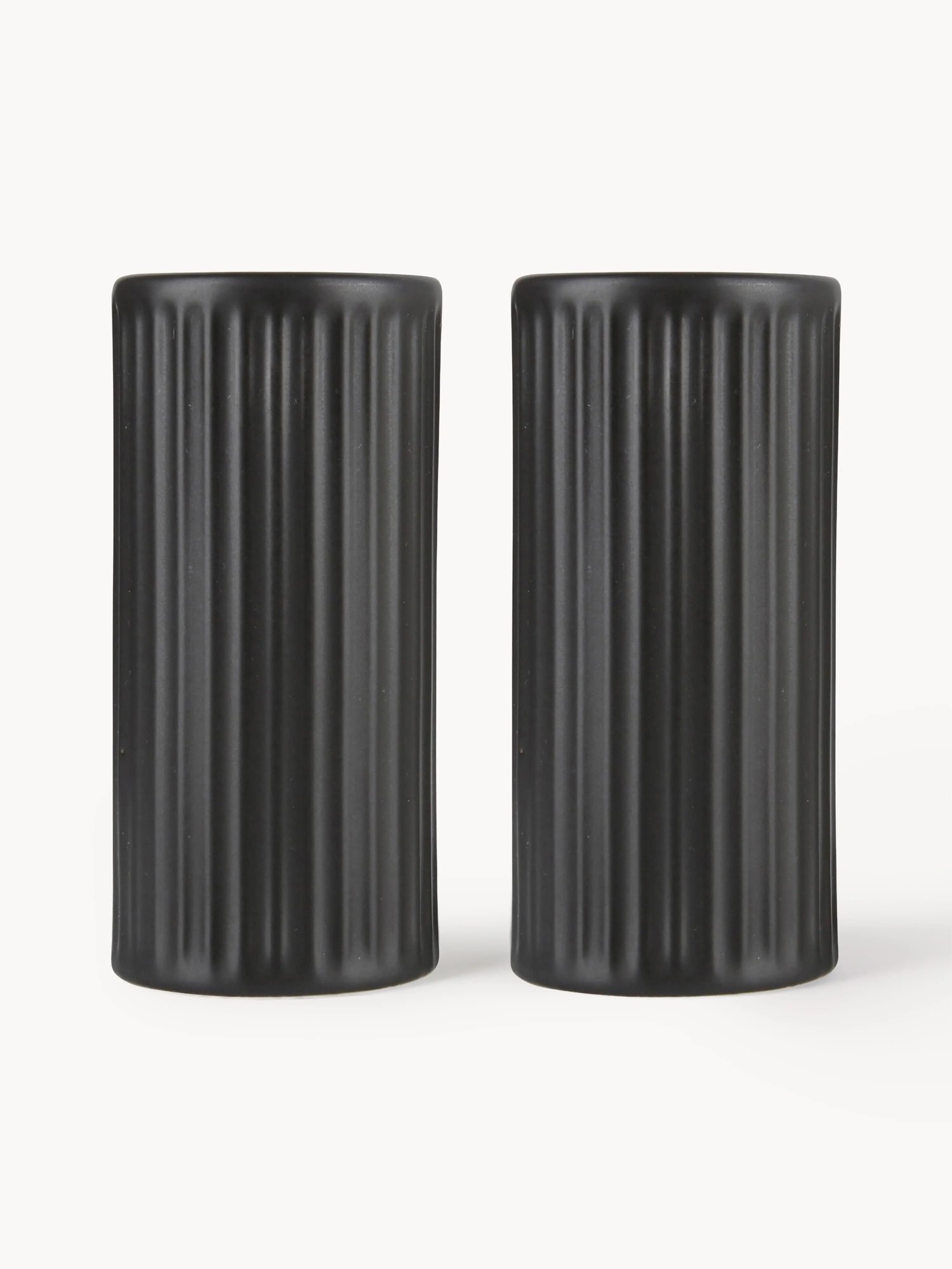 Súprava soľničky a koreničky's drážkovou štruktúrou Groove, 2 ks