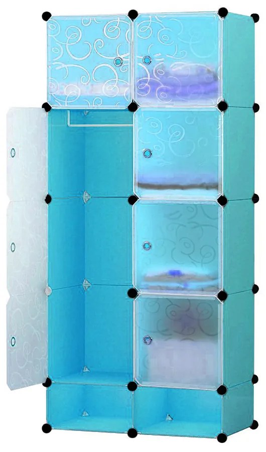 Modulárna skrinka- modrá