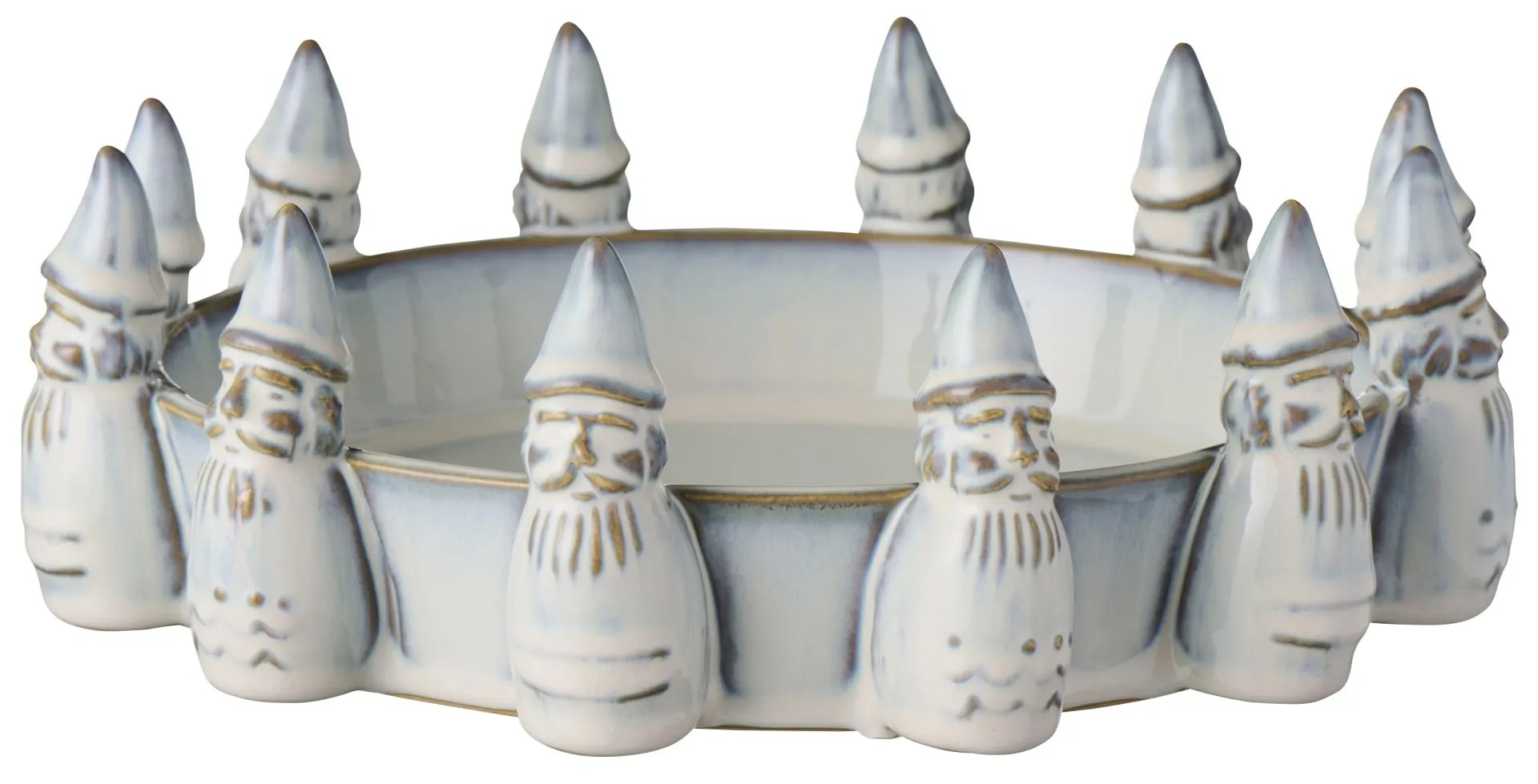 Ib Laursen Keramická misa na dekorácie Santa's Helpers Ø 16,5 cm