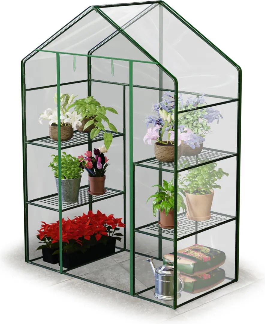 Skleník dve police 140 x 71 x 195 cm Plonos 4922