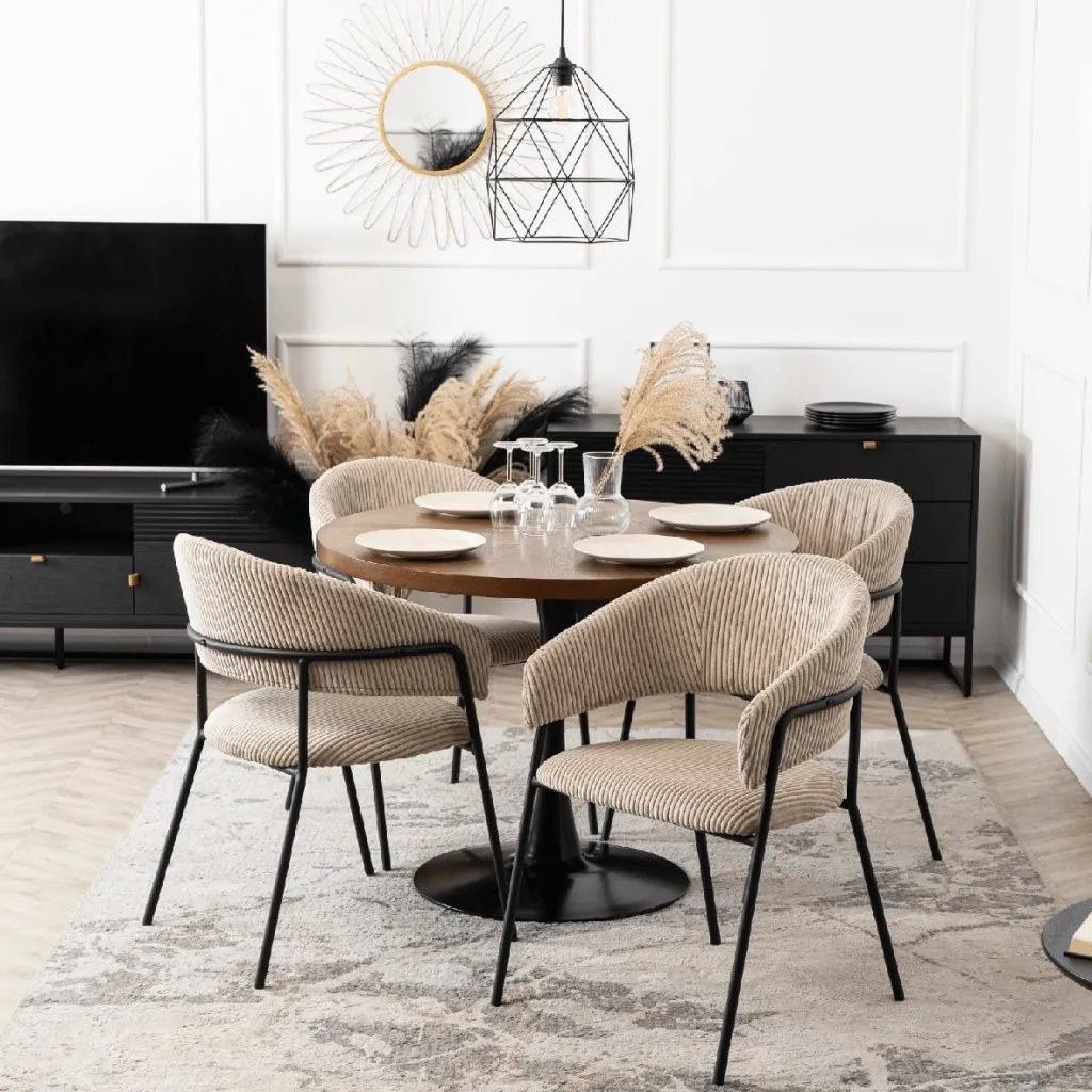 PROXIMA.store - Čalúnená jedálenska stolička TINKA FARBA: béžová