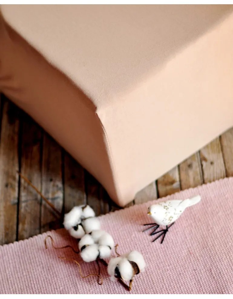 Plachta posteľná oriešková superstretch EMI, Plachta 90 (100)x200