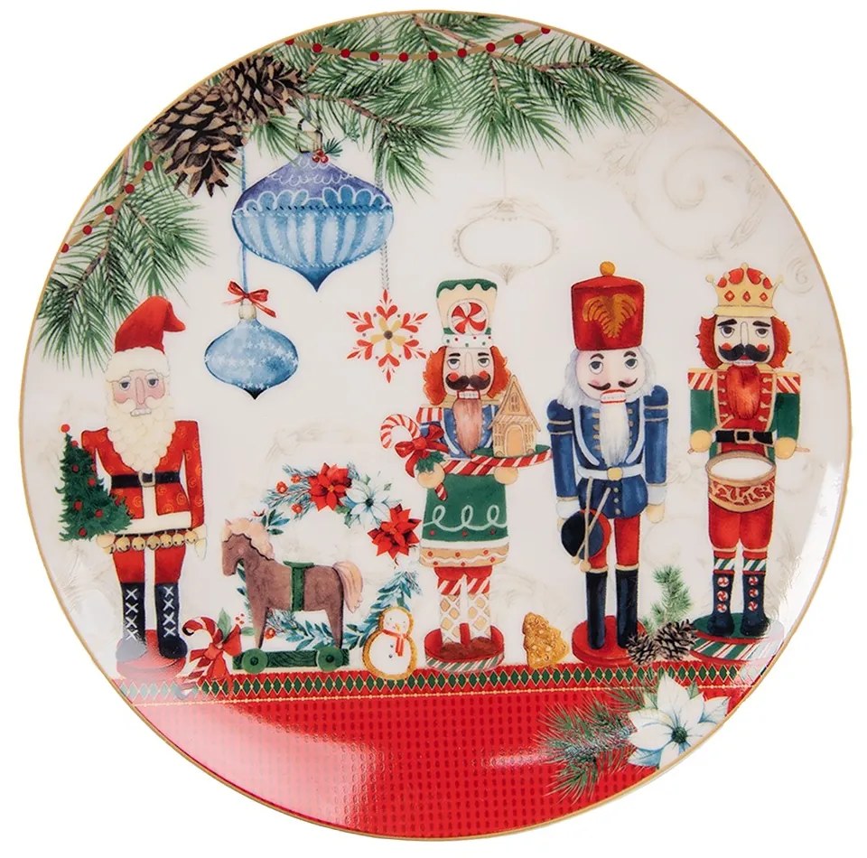 Dezertný porcelánový tanier s Luskáčikmi - Ø 21*2 cm Dezertný porcelánový tanier s Luskáčikmi - Ø 21*2 cm