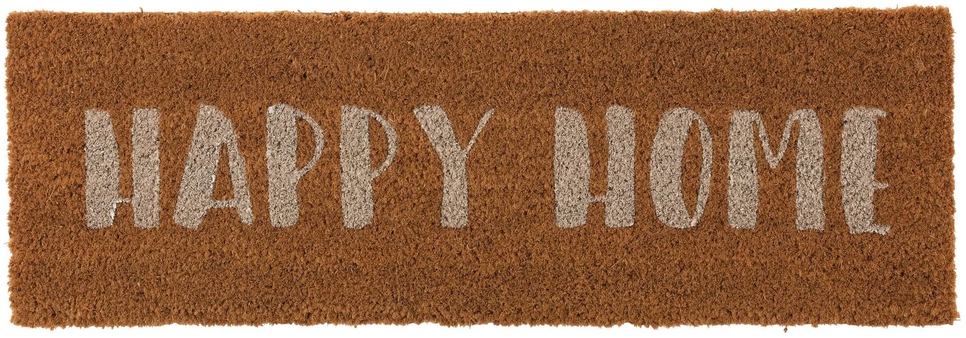 Rohožka z kokosových vlákien Happy Home - 75*25*2 cm