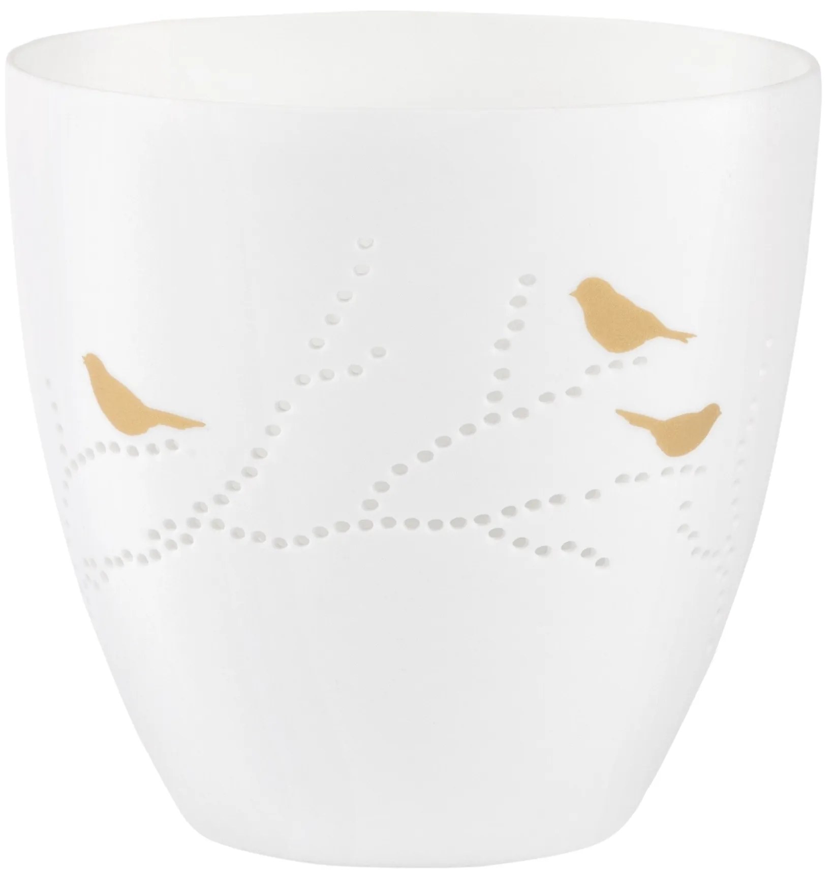 räder Porcelánový svícen Gold Birds Large