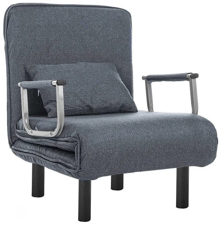 Kreslo a posteľ v jednom, rôzne farby- tmavosivá