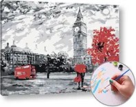 Maľovanie podľa čísel LONDÝNSKE DOJMY – stredná náročnosť