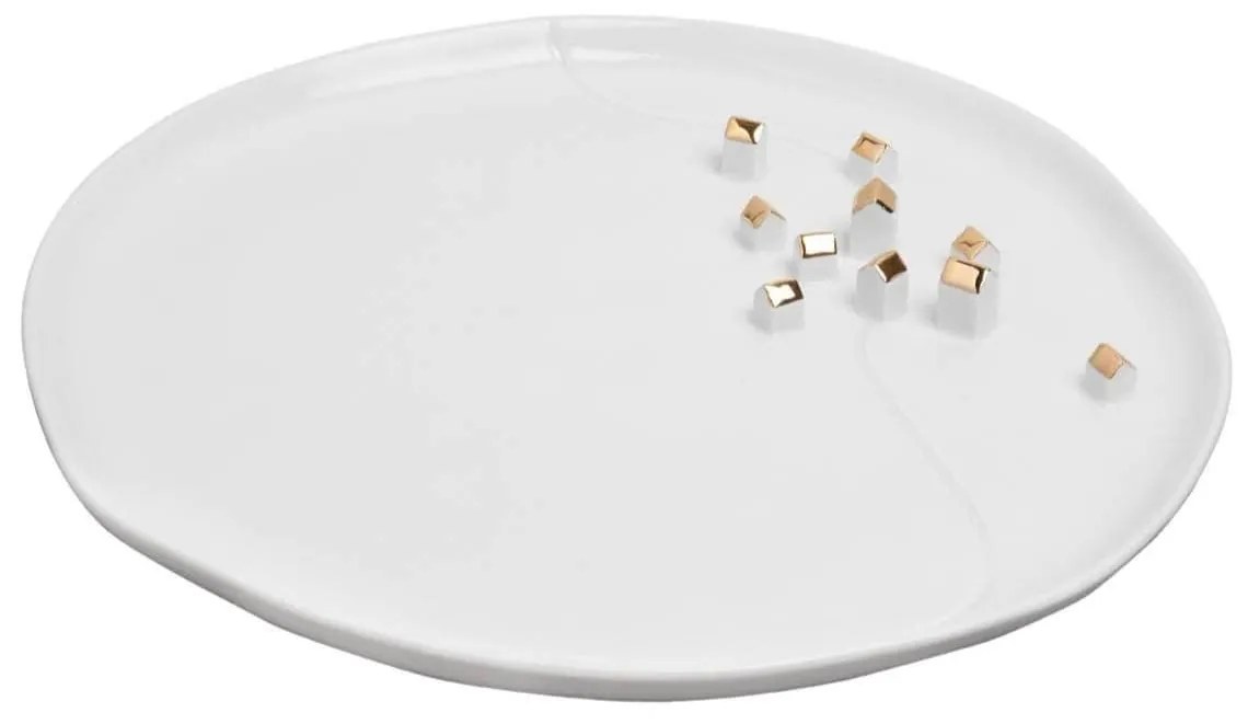räder Porcelánový tanier Stories Village Gold 32 cm
