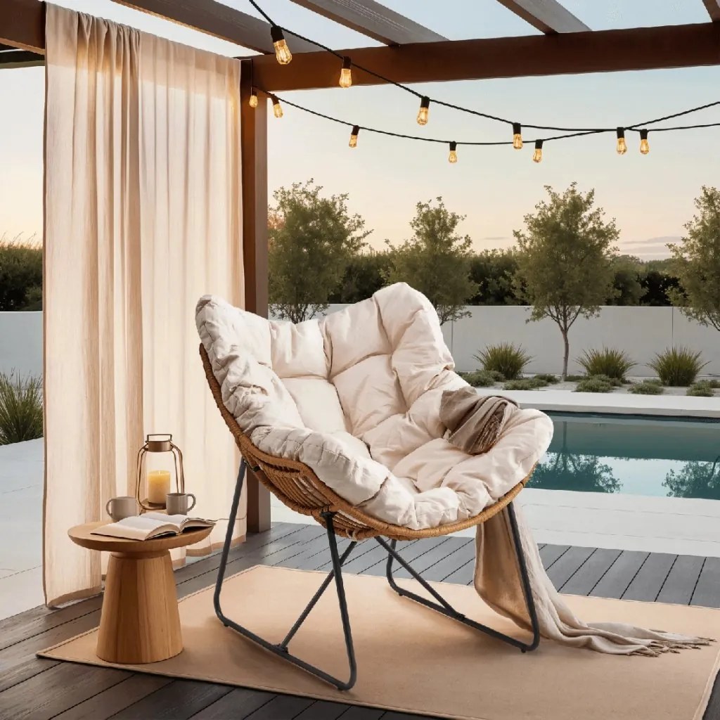 PROXIMA.store - Relax­­ačné kreslo FIN FARBA: béžová