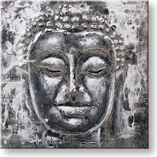 Maľovaný obraz na stenu BUDHA 60x60 cm