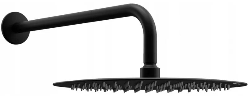 Mexen Slim dažďová hlavica 30 cm so sprchovým ramenom 40cm, čierna, 79230211-70