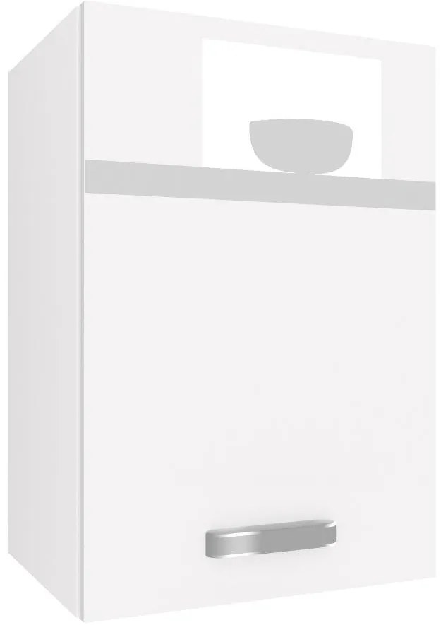 Kuchynská skrinka Belini horná 40 cm biely lesk INF SG40/1/WT/W/0/F