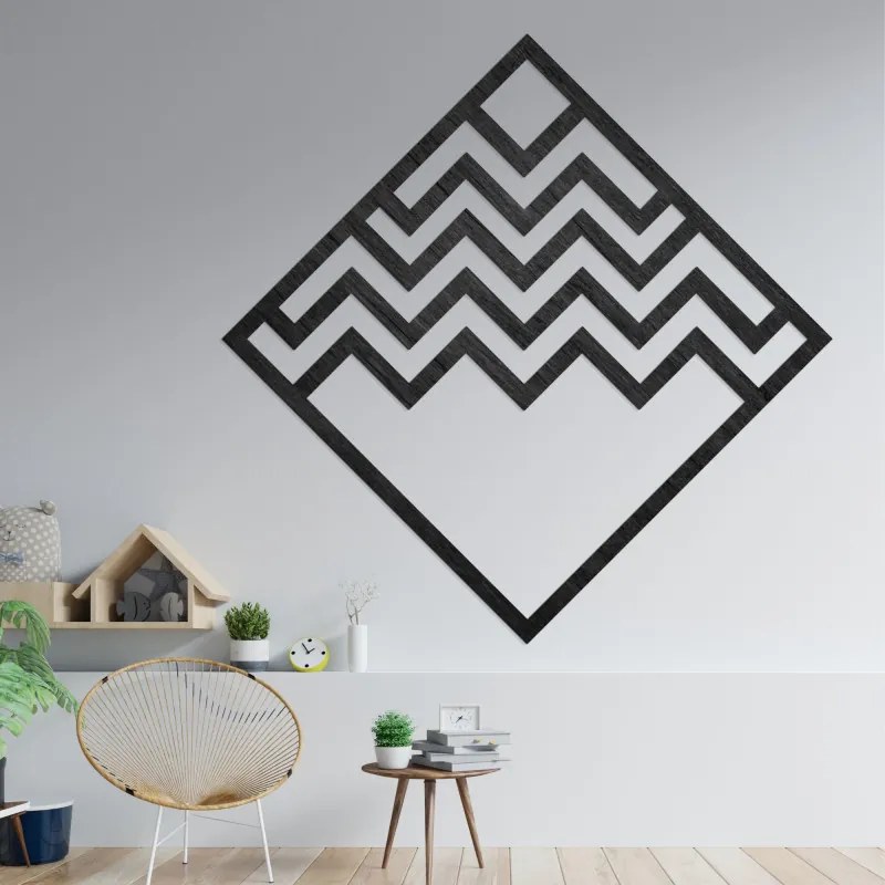 Drevená geometrická dekorácia štvorec | SENTOP PR0397-A
